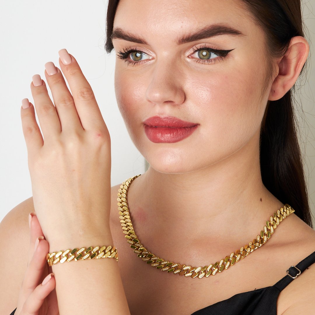 Half Gourmet Cubic Zirconia Set - 925 SILVER