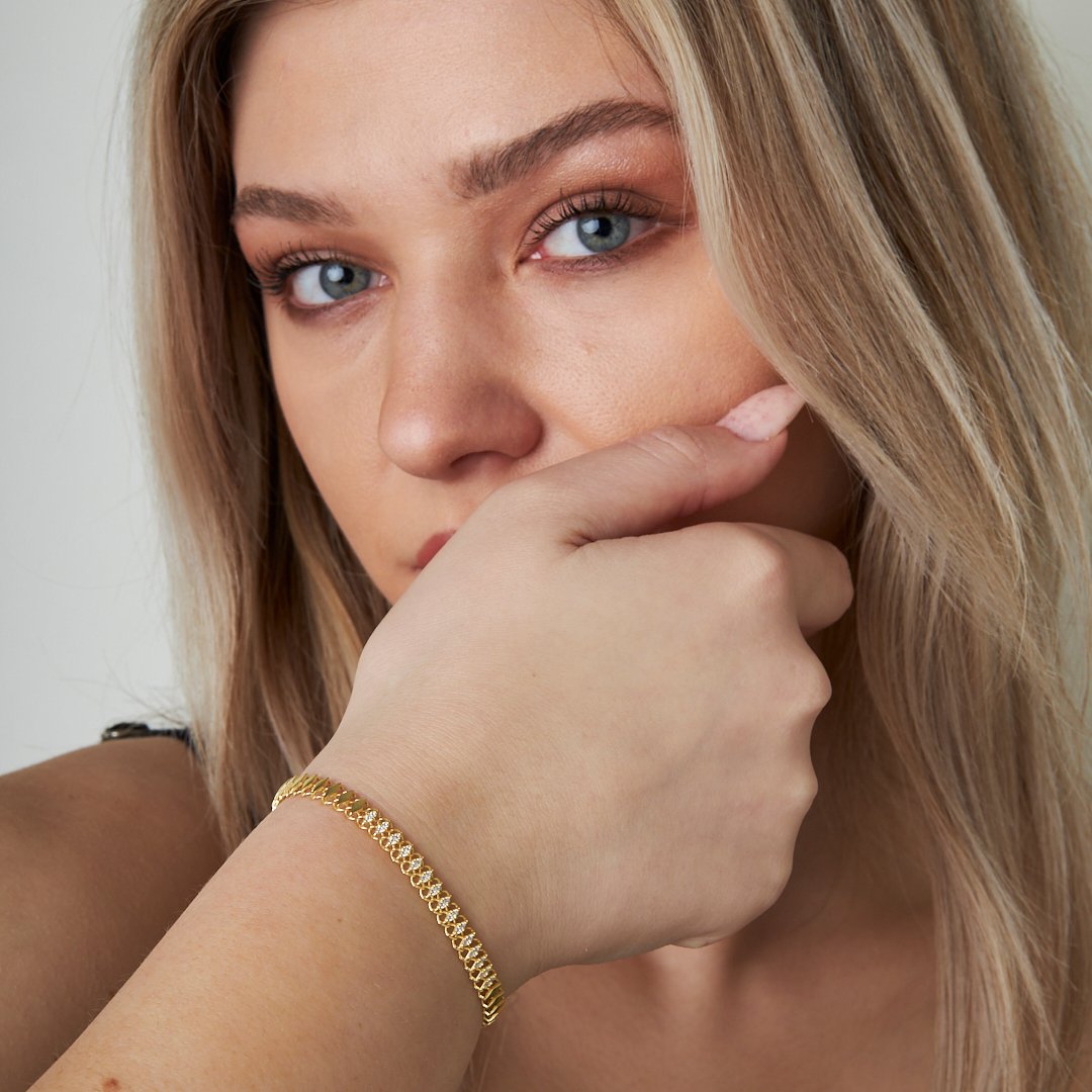 Slice Chain Bracelet - 925 SILVER
