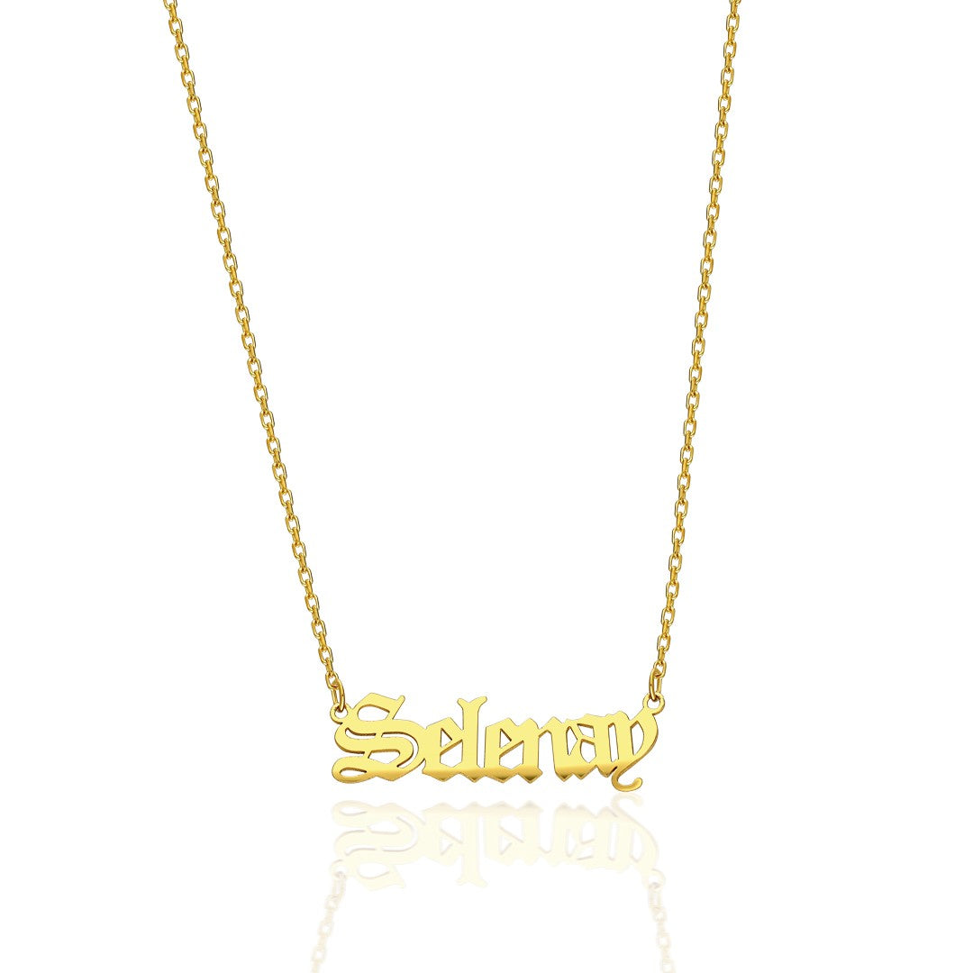 Complex Written Name Necklace - 925 Silver