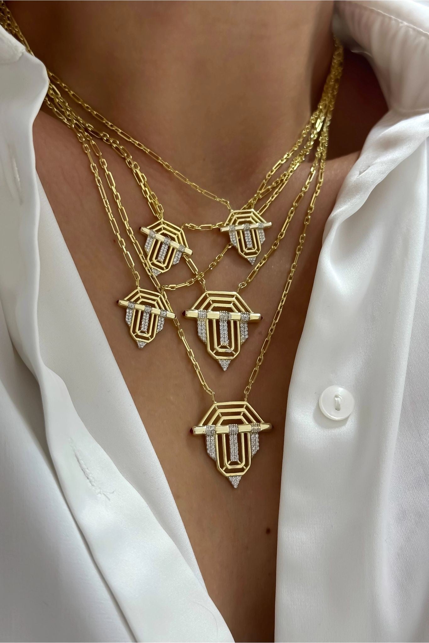 Serenay stone necklace - 925 SILVER