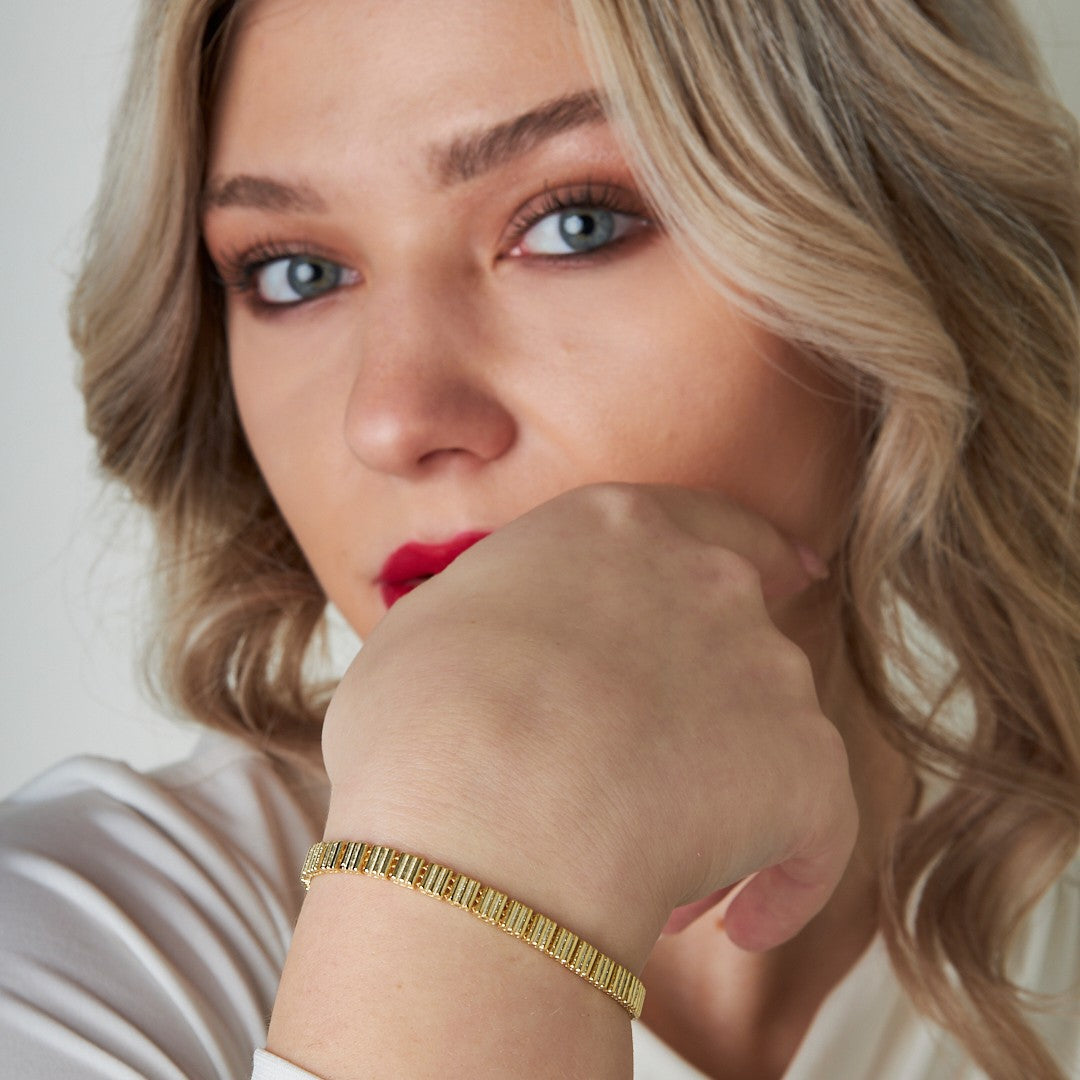 Striped Model Bracelet - 925 SILVER