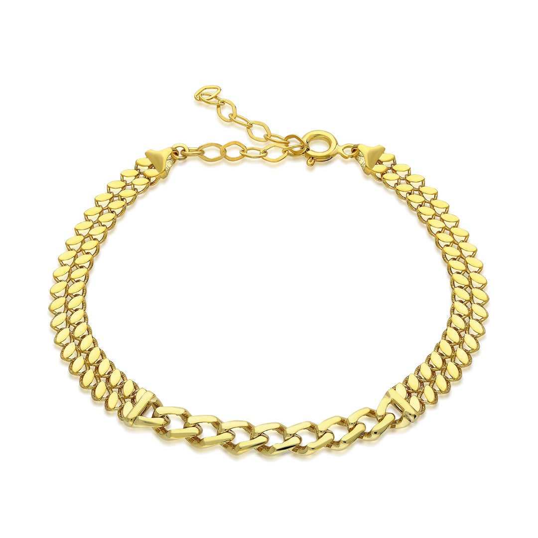 Cuban Chain Link Bracelet - 925 SILVER