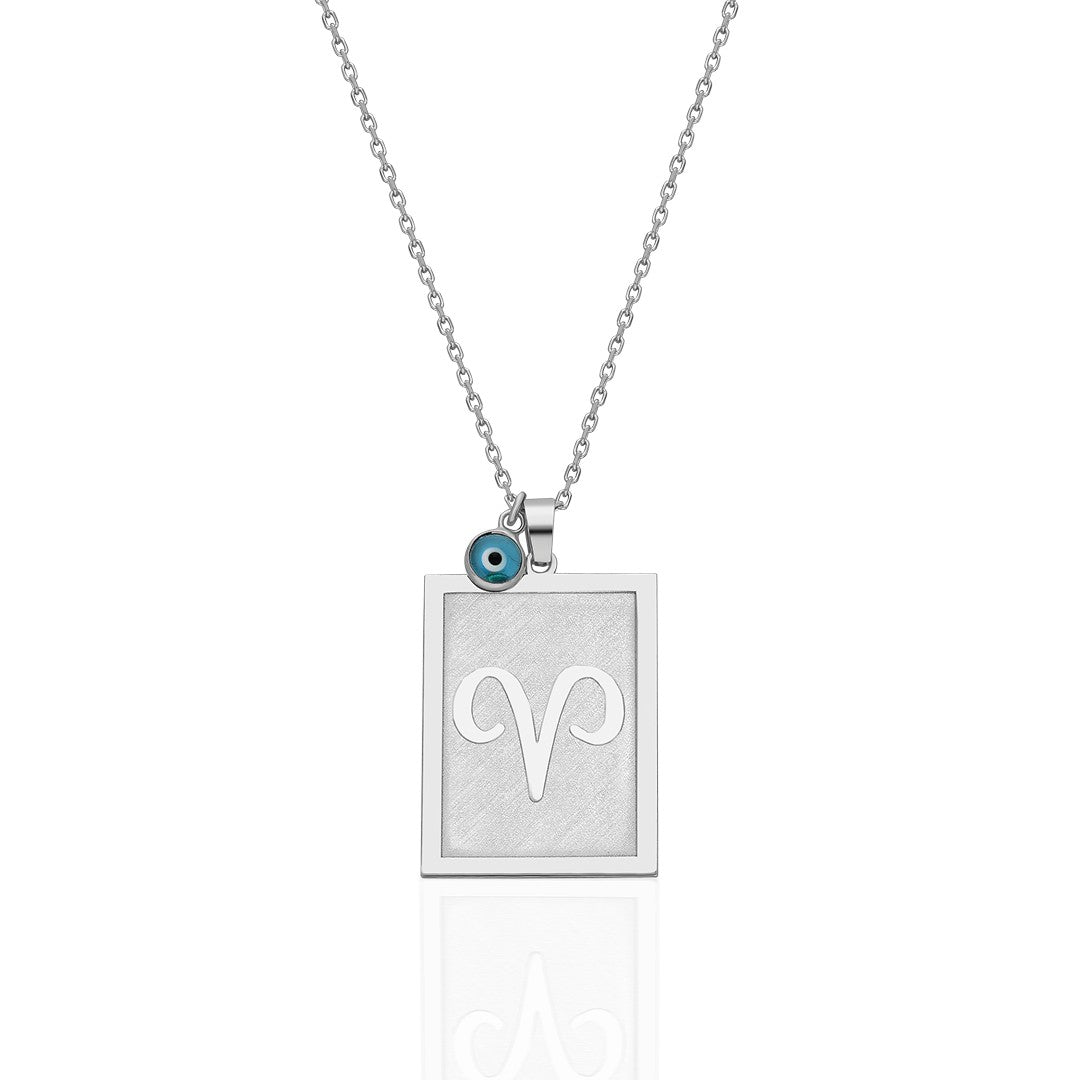 Evil Eye Aries Necklace - 925 SILVER