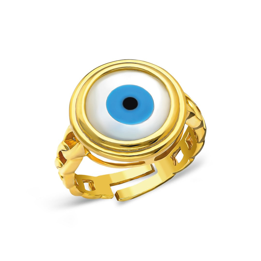 BIG NAZAR RING | 925 SILBER