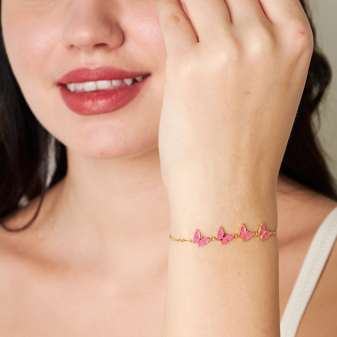 Quadruple Butterfly Bracelet - 925 SILVER
