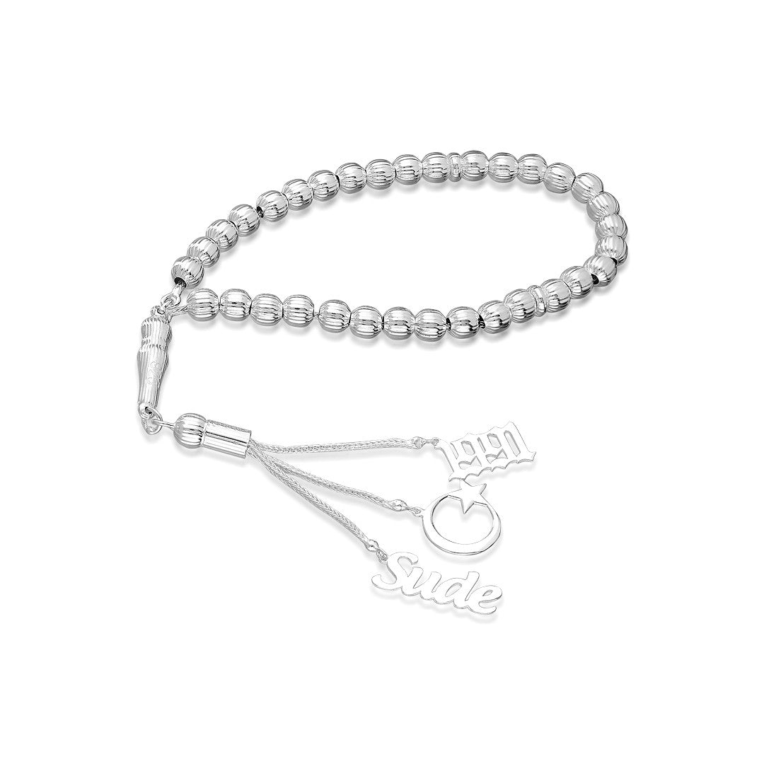 Name model prayer beads - 925 SILVER