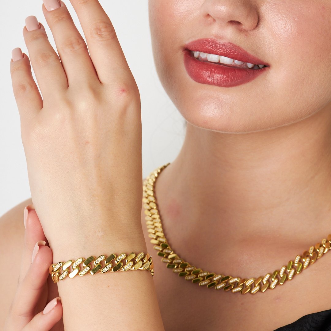 Half Gourmet Cubic Zirconia Set - 925 SILVER