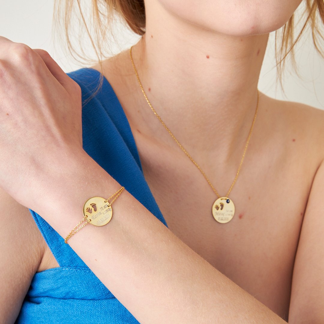 BABYFUSS SET MIT NAZAR | 925 SILBER