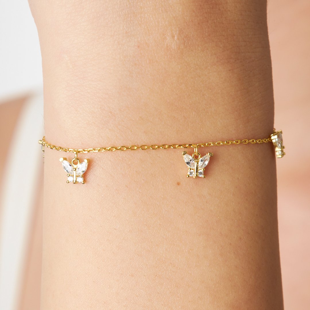 Mini Butterfly Bracelet - 925 SILVER