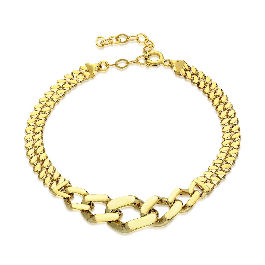 Thick Gourmet Chain Bracelet - 925 SILVER