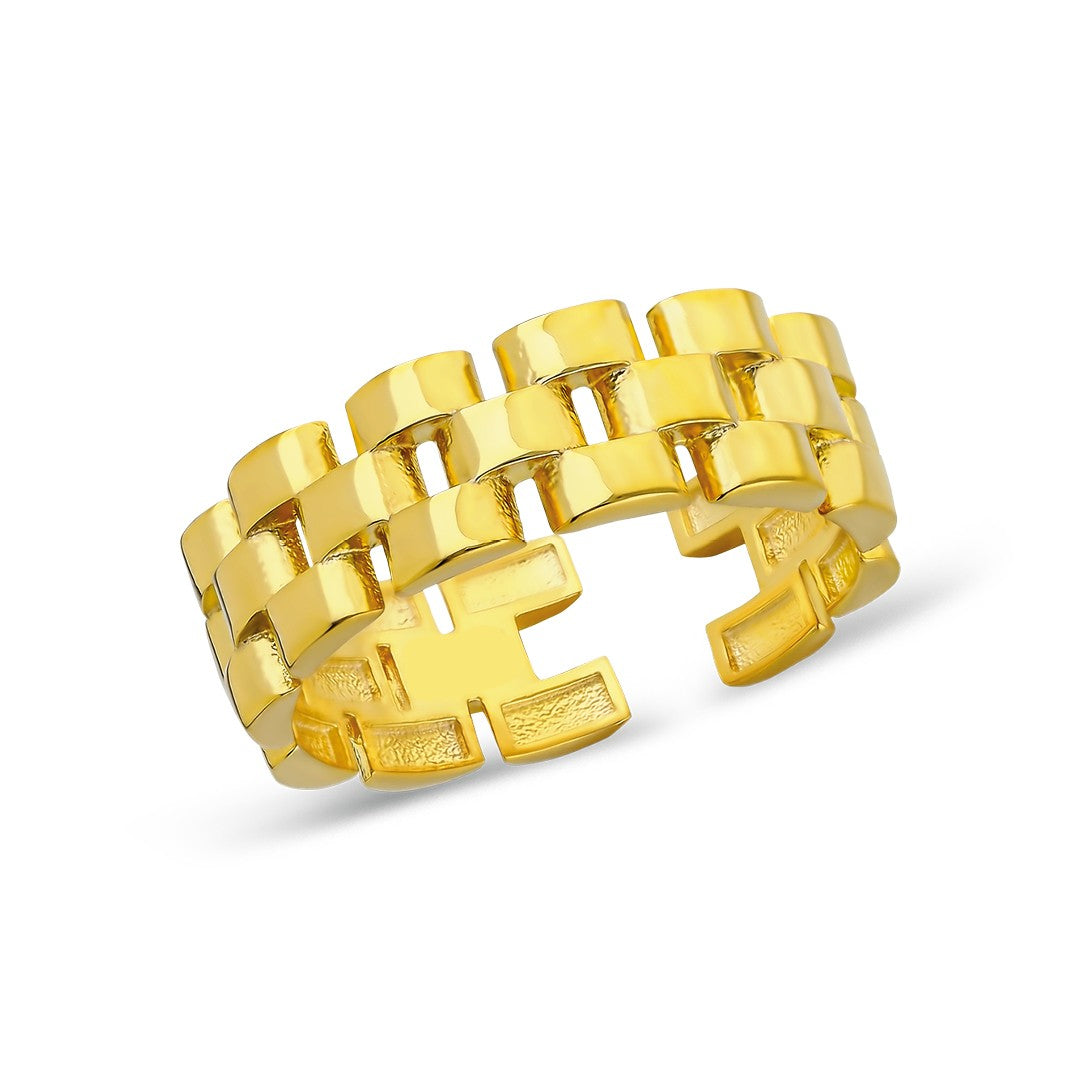 Brick Model Ring - 925 SILVER