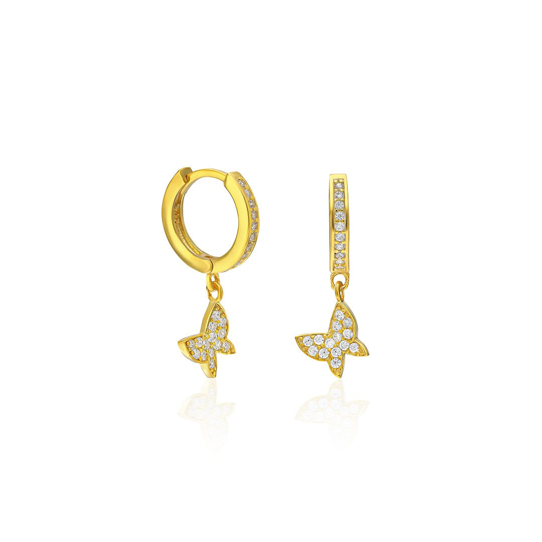 Butterfly Earrings - 925 Silver
