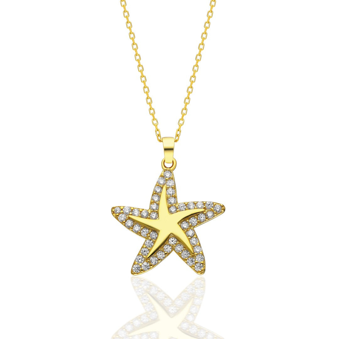 Starfish Necklace - 925 Silver