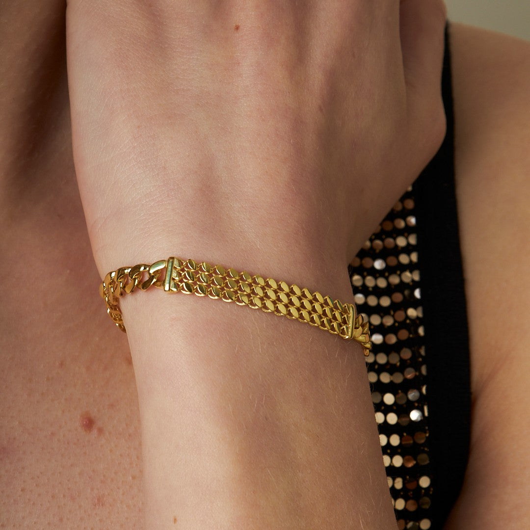 Gourmet Herringbone Bracelet - 925 SILVER