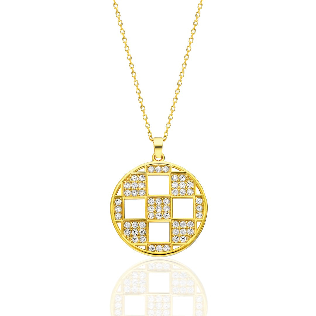 Square Model Necklace - 925 SILVER