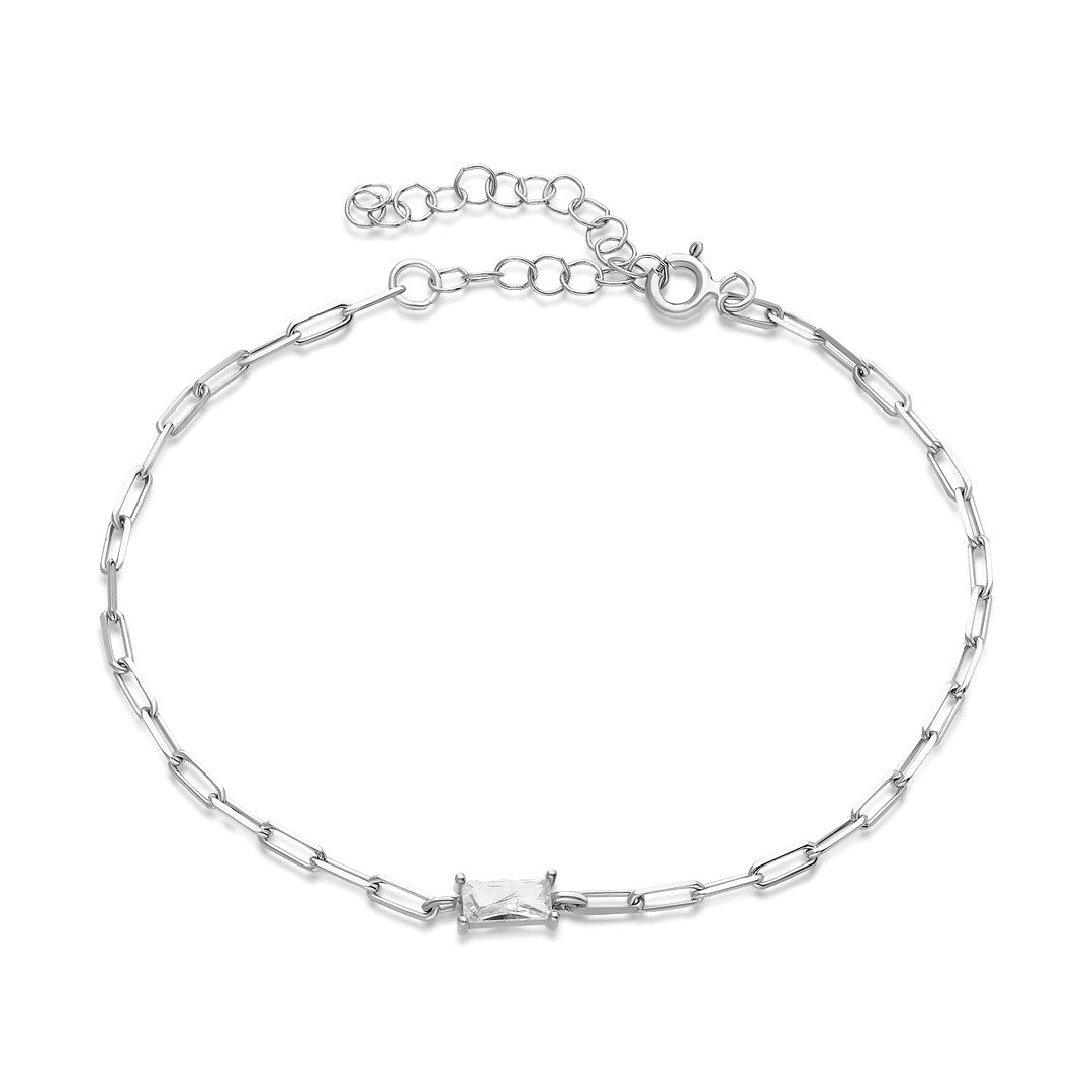 Baguette Bracelet - 925 Silver