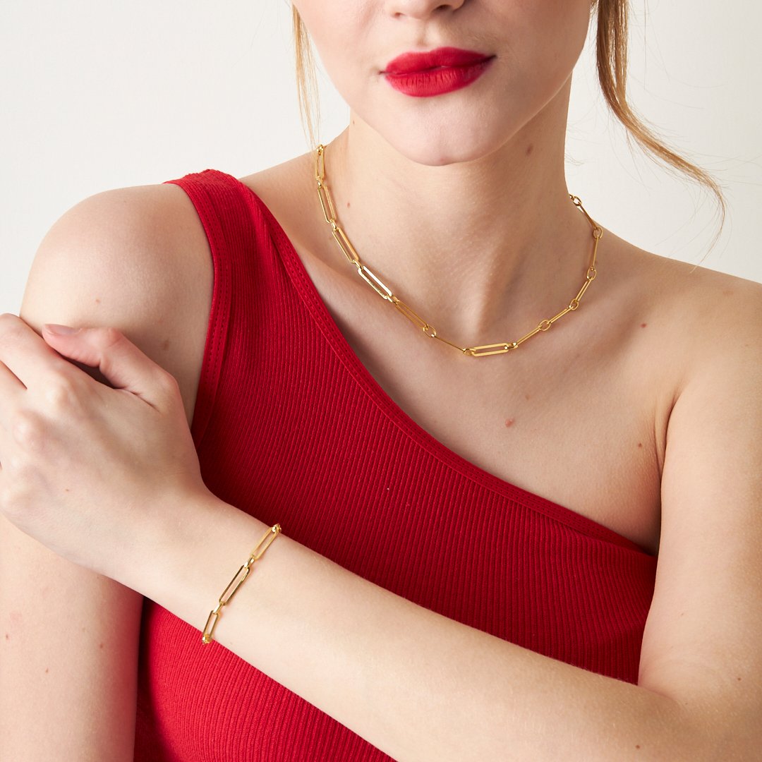 Anchor Chain Set - 925 SILVER