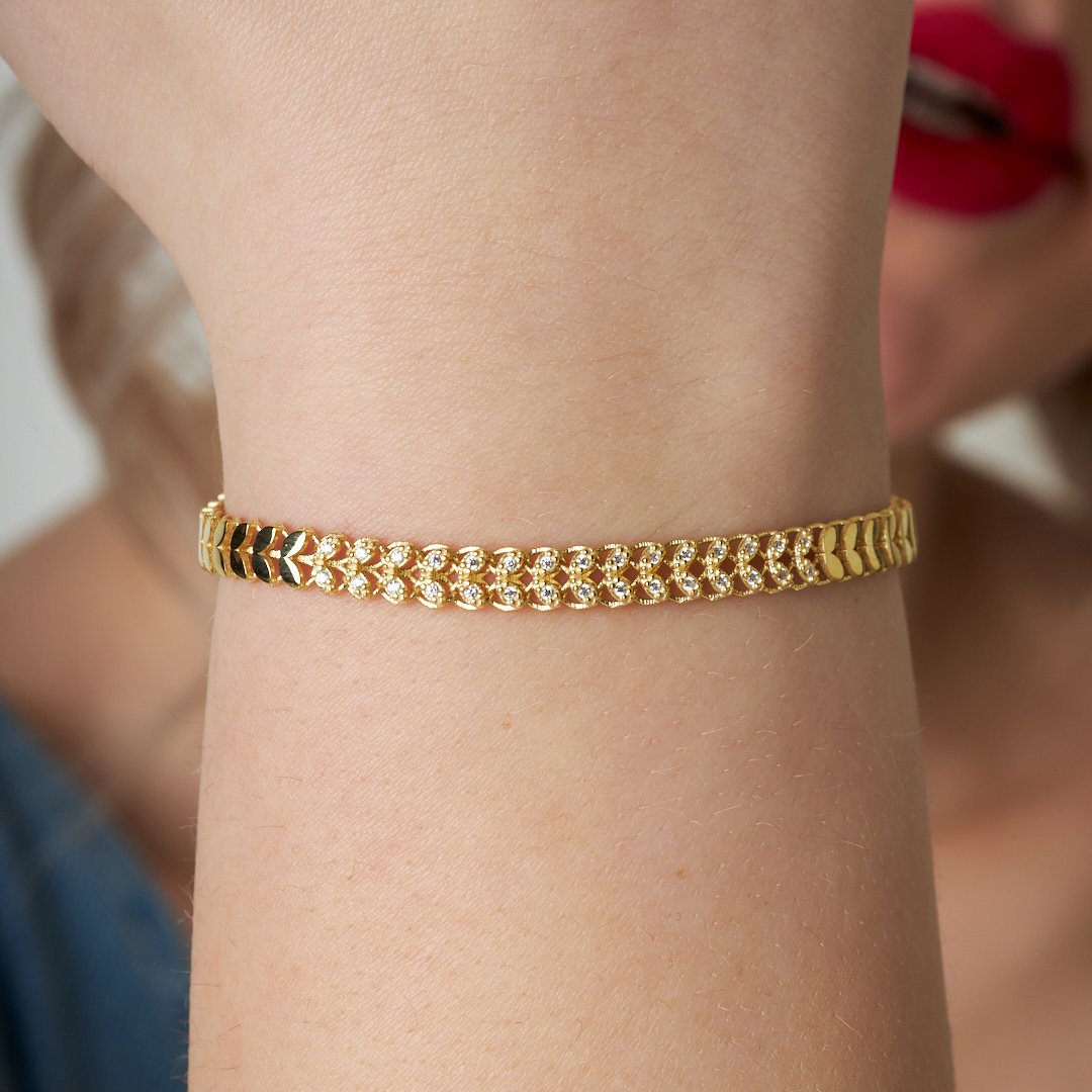 Half Stone Virgo Bracelet - 925 SILVER