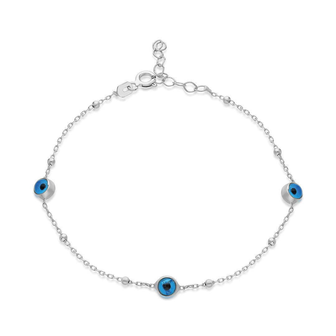 Evil Eye Lead Bracelet - 925 SILVER