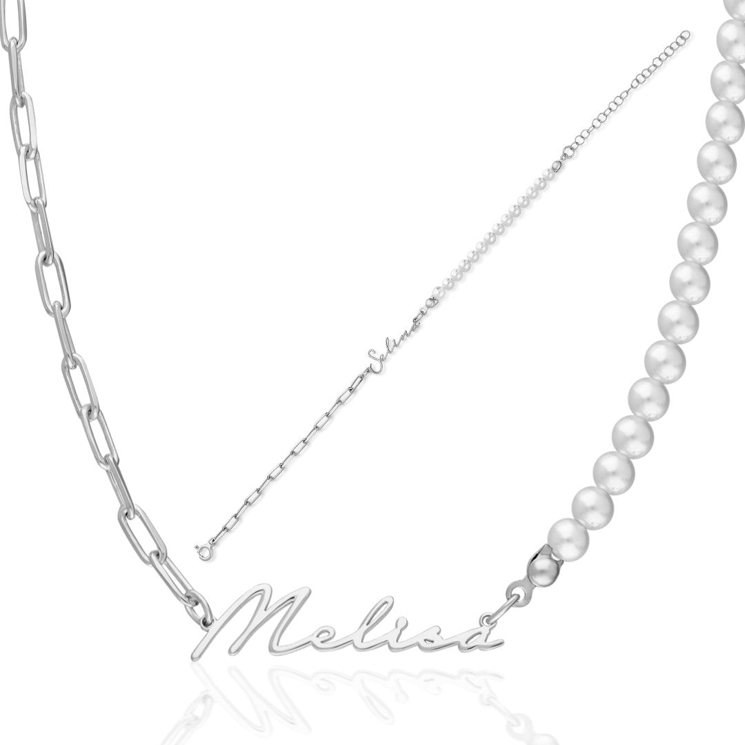 NAMENS PERLEN SET | 925 SILBER