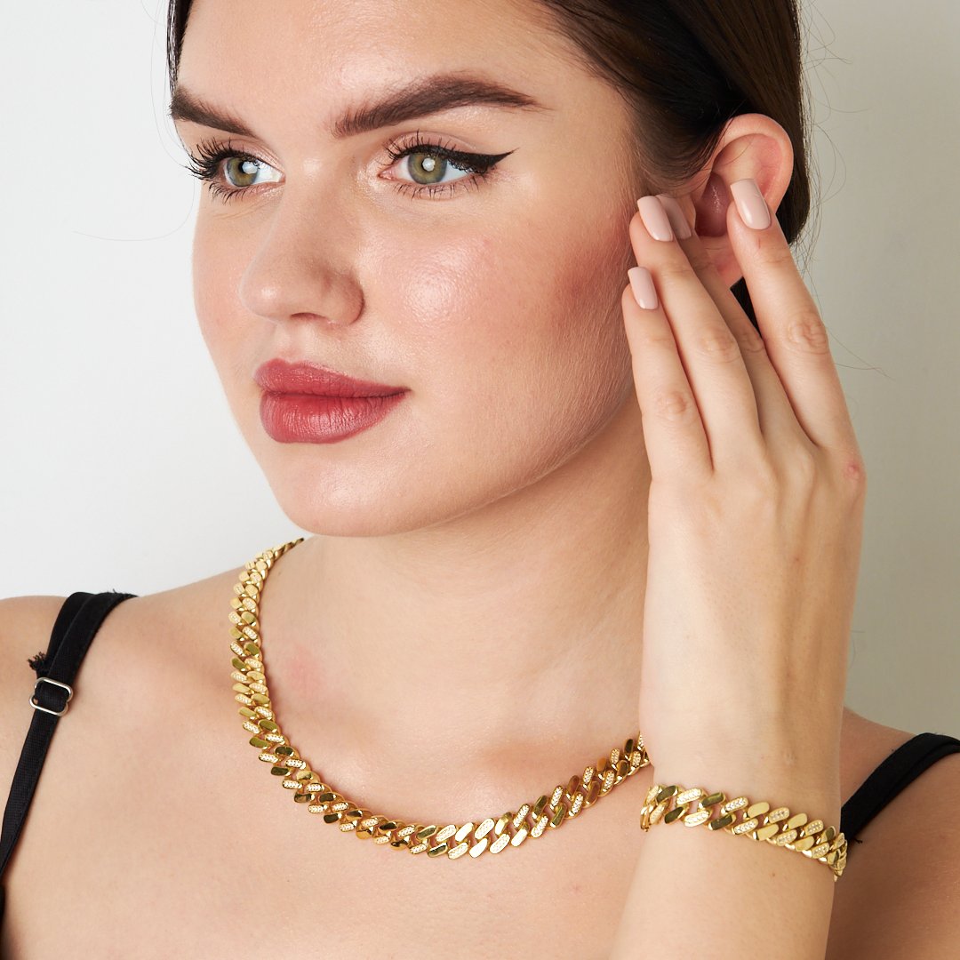 Half Gourmet Cubic Zirconia Set - 925 SILVER