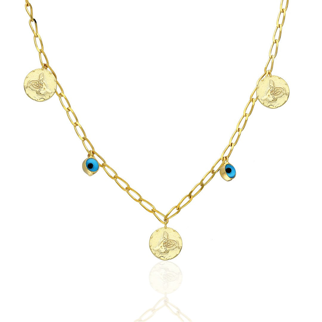 Triple Monogram Necklace - 925 Silver