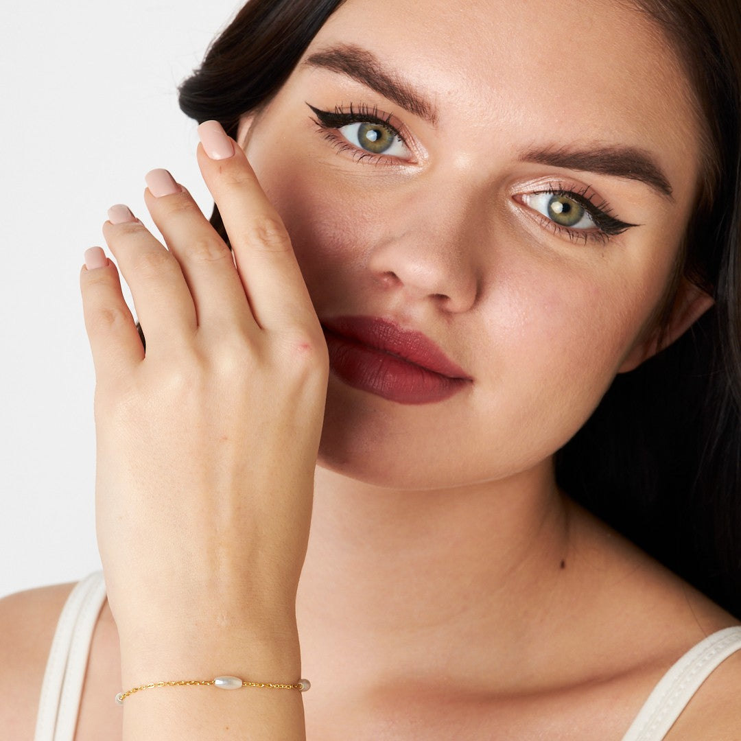 Long Pearl Bracelet - 925 SILVER