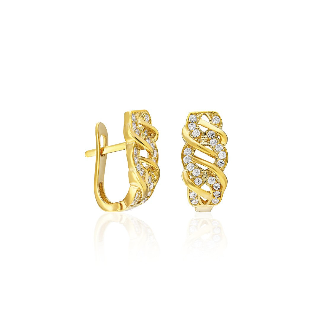 Ivy Model Stone Earrings - 925 SILVER