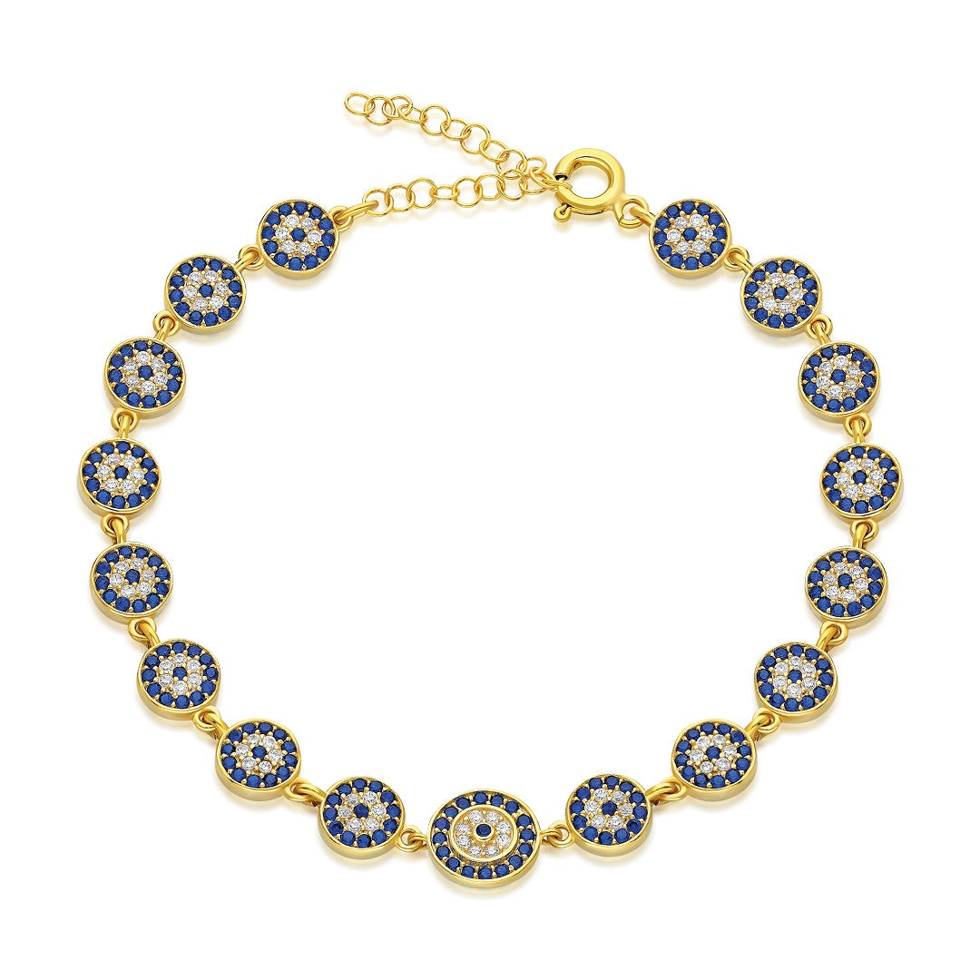 Full Evil Eye Bracelet - 925 SILVER