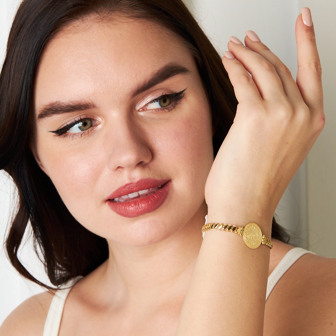 Monogram Oval Chain Bracelet - 925 SILVER