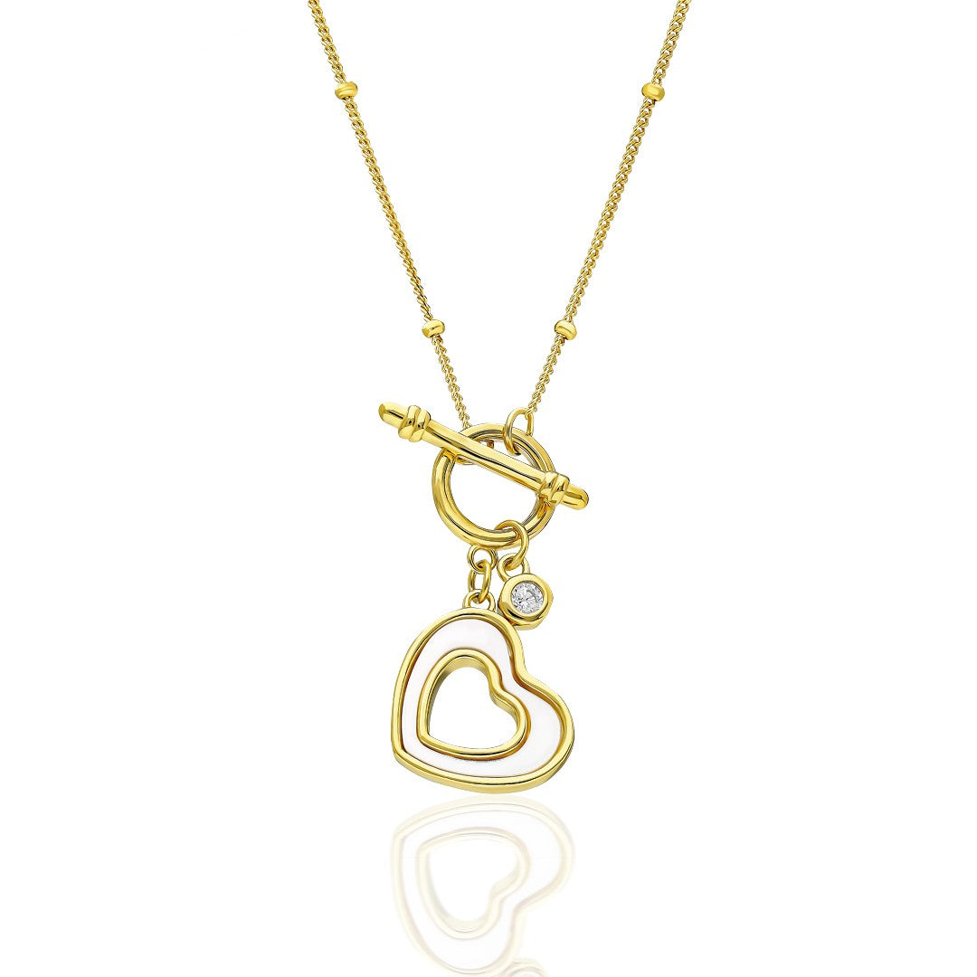 Sailor Lock Necklace Heart Necklace - 925 SILVER