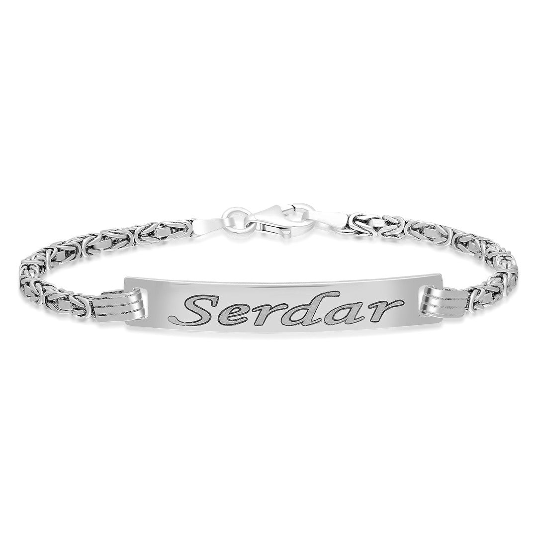 King Name Chain Bracelet - 925 SILVER