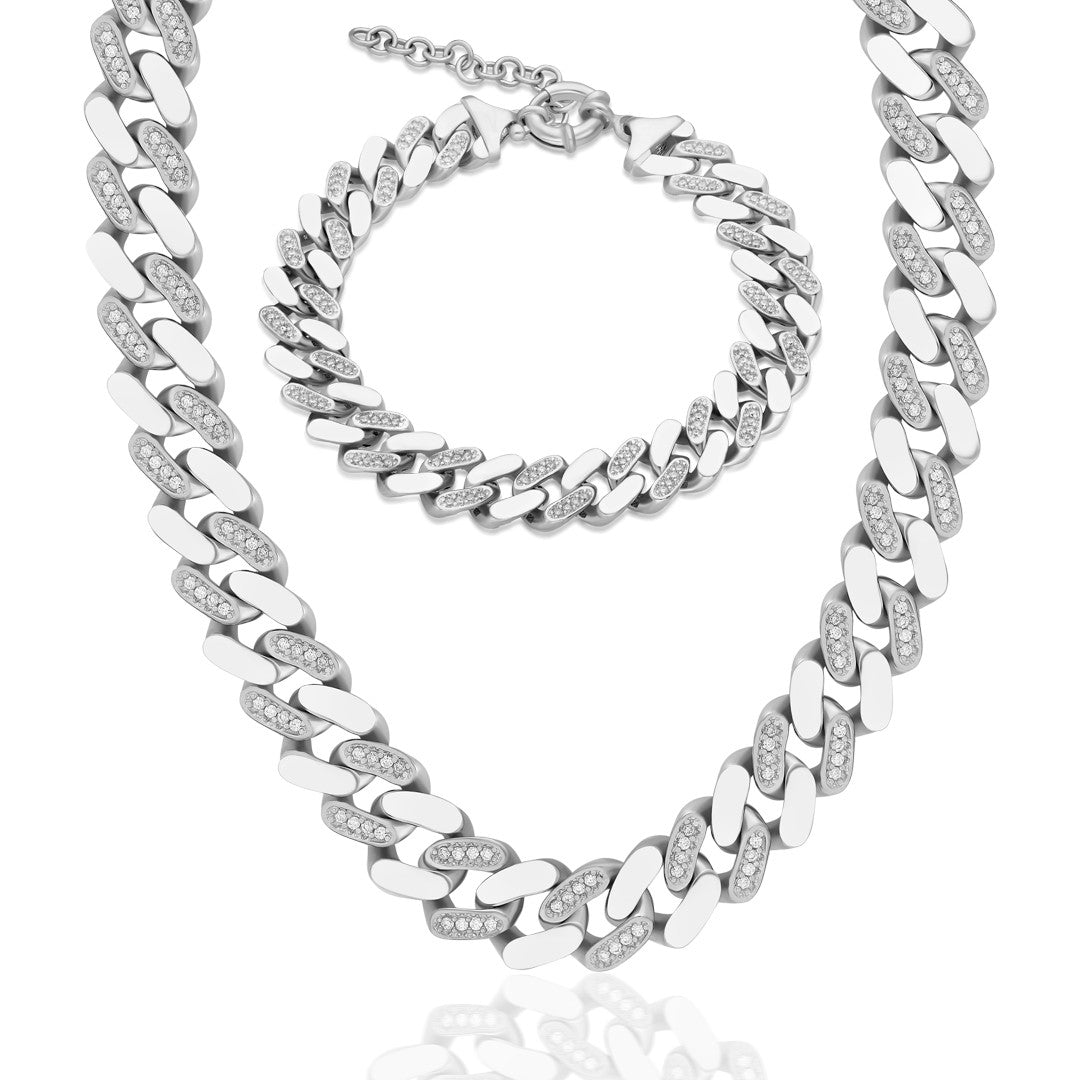 Half Gourmet Cubic Zirconia Set - 925 SILVER