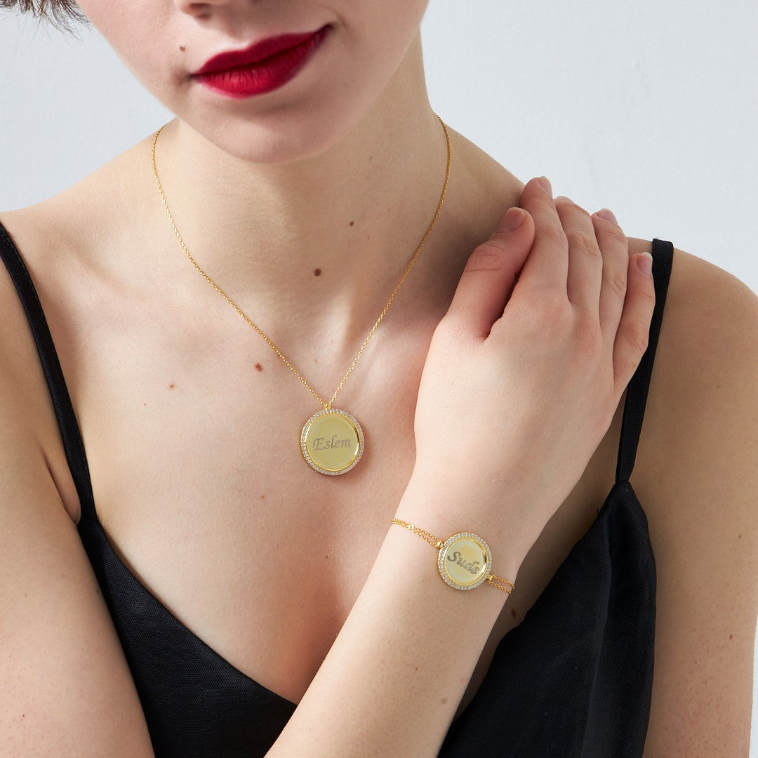 ZIRKONIA PLATTEN SET | 925 SILBER