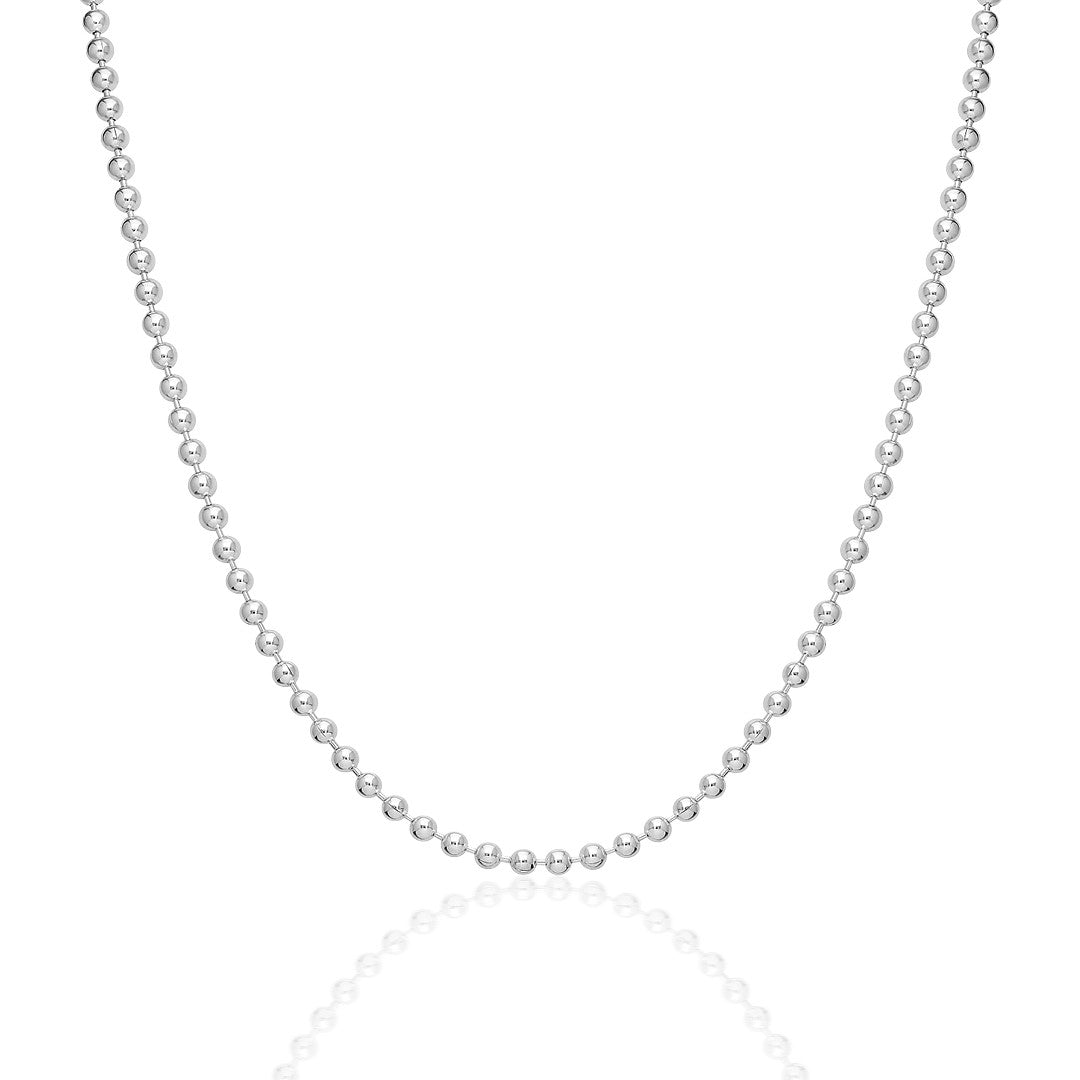 Ball Chain Necklace - 925 SILVER