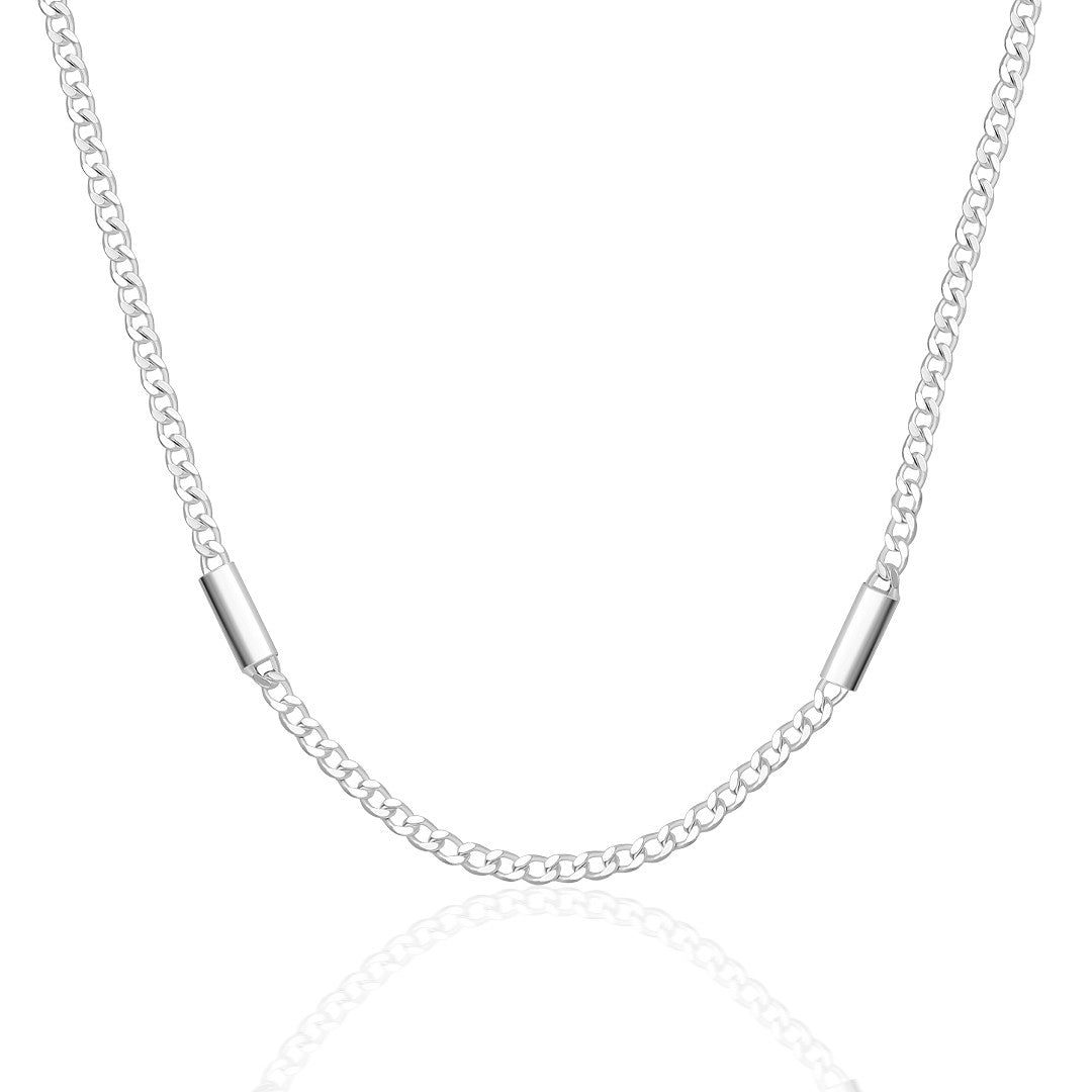Partial Gourmet Chain Necklace - 925 SILVER