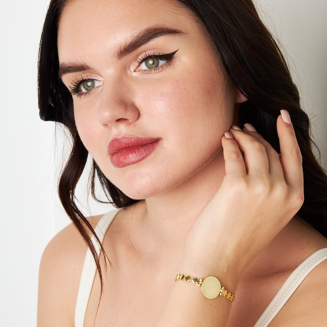 Quarter Bracelet with Chain - 925 SILVER