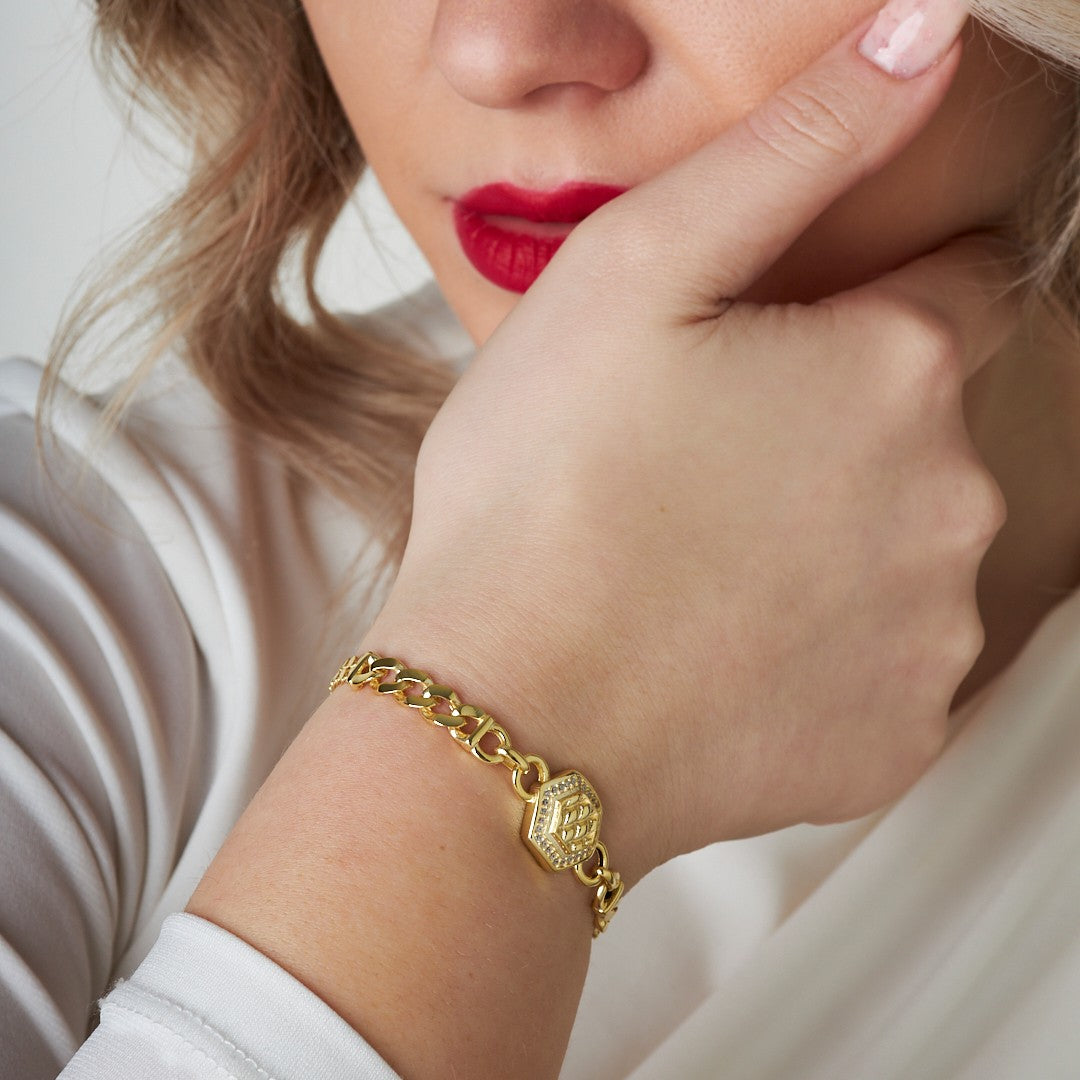 Hexagon Gourmet Bracelet - 925 SILVER