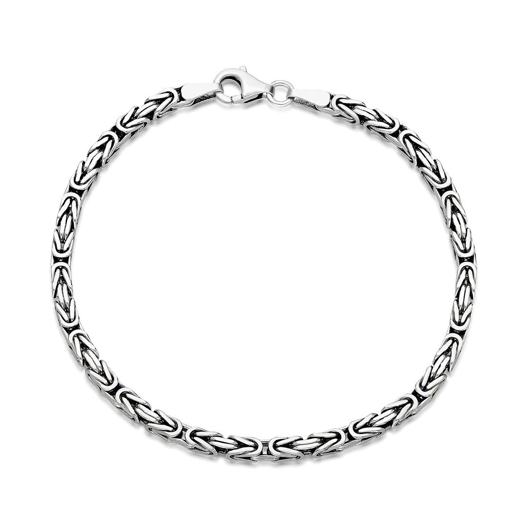 Spiral Model Chain Bracelet - 925 SILVER