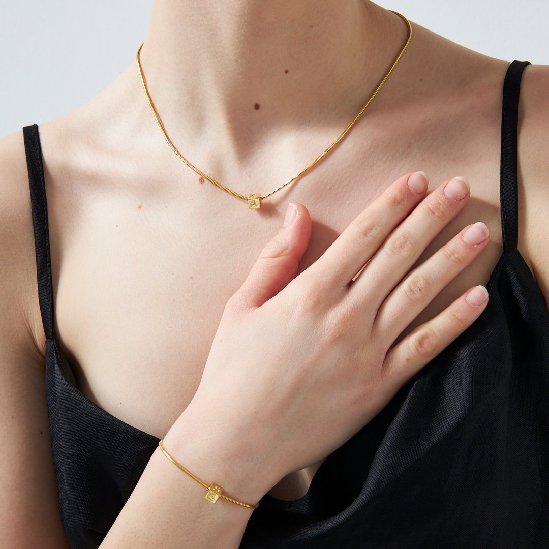 WÜRFEL BUCHSTABEN SET | 925 SILBER