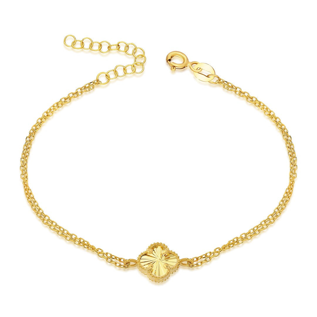 Shiny Clover Bracelet - 925 SILVER