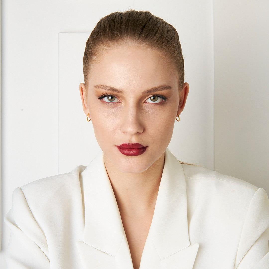 Double Twisted Hoop Earrings 2 - 925 SILVER