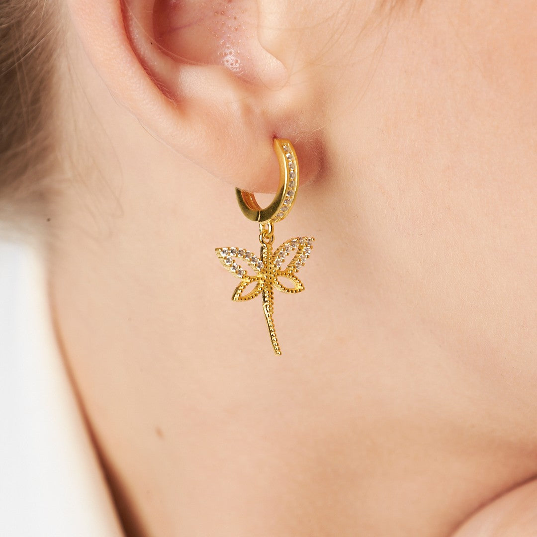 LIBELLEN ENGEL OHRRINGE | 925 SILBER