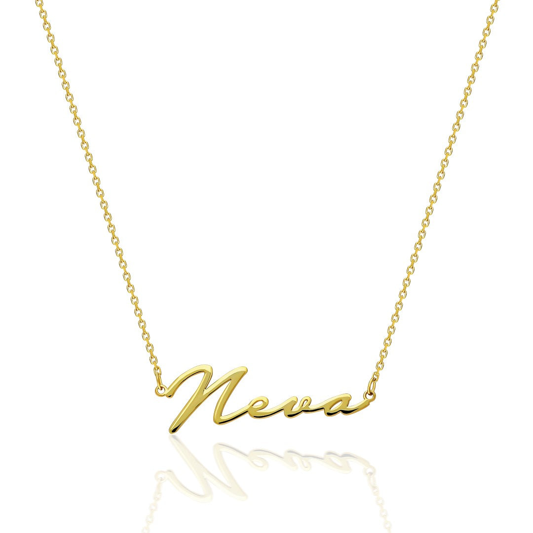 Thin Name Necklace - 925 SILVER