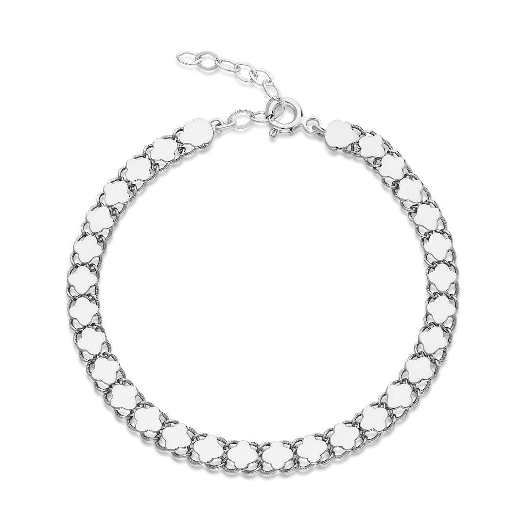 Clover Chain Bracelet - 925 SILVER