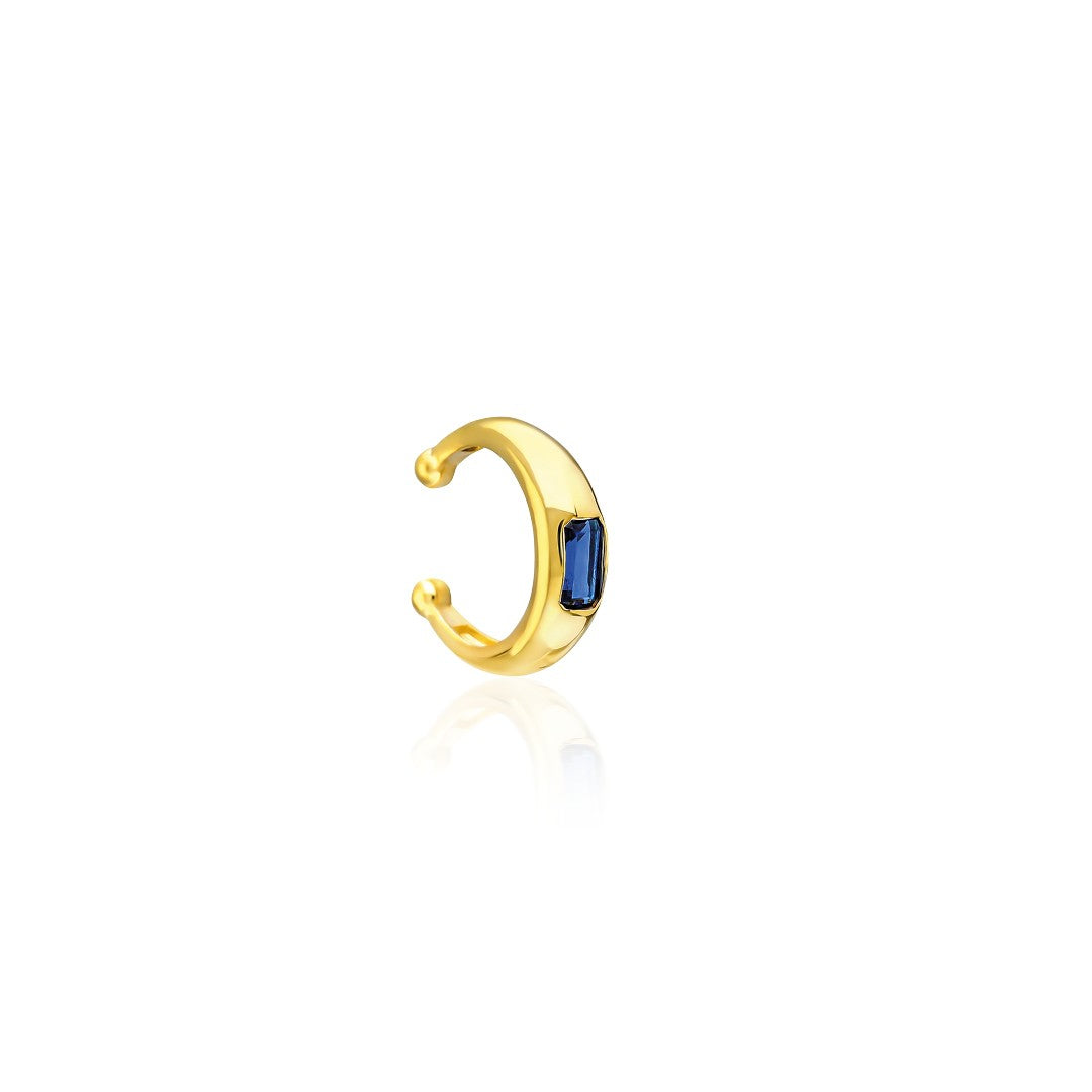 Cartilage Earrings with Colorful Stones - 925 Silver