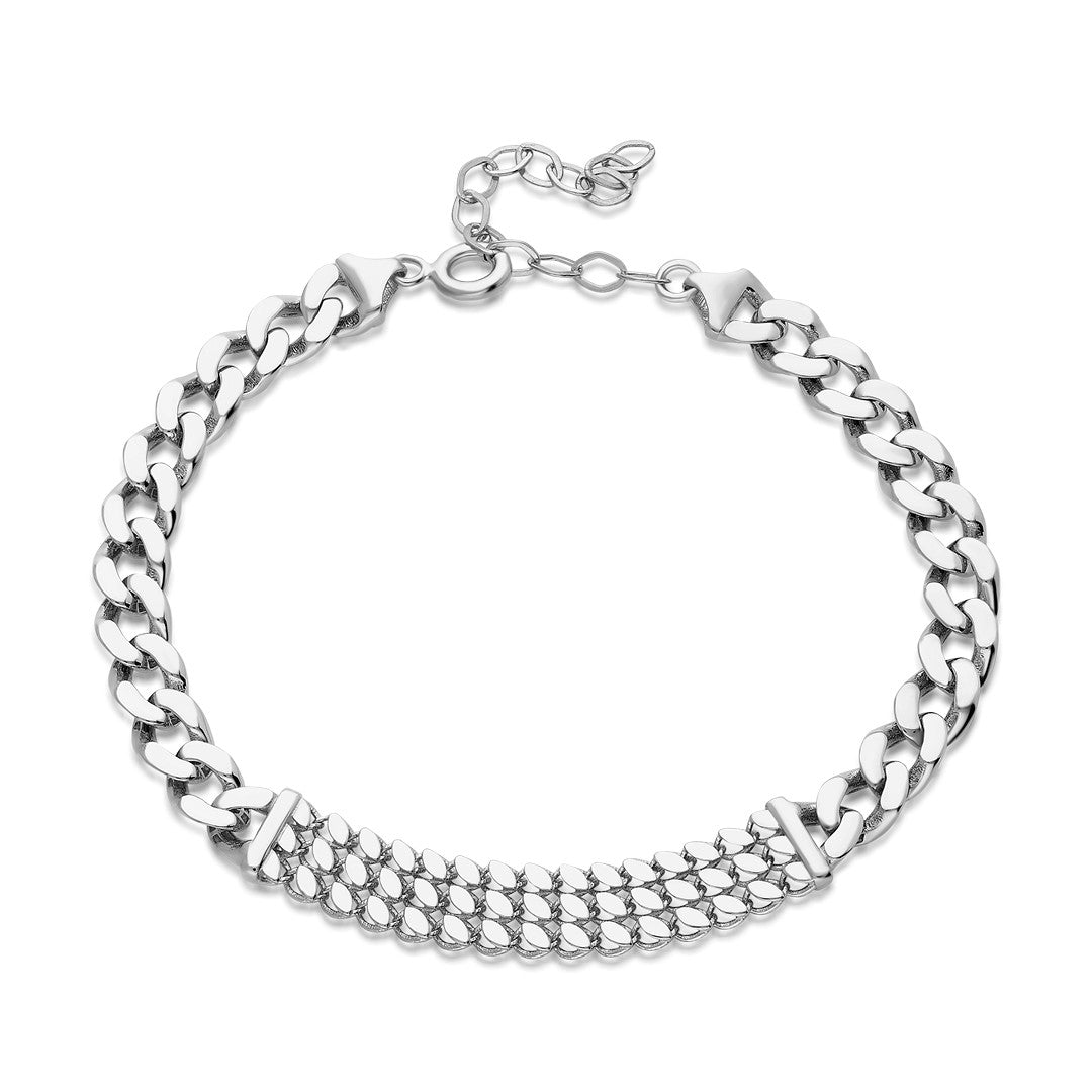 Gourmet Herringbone Bracelet - 925 SILVER