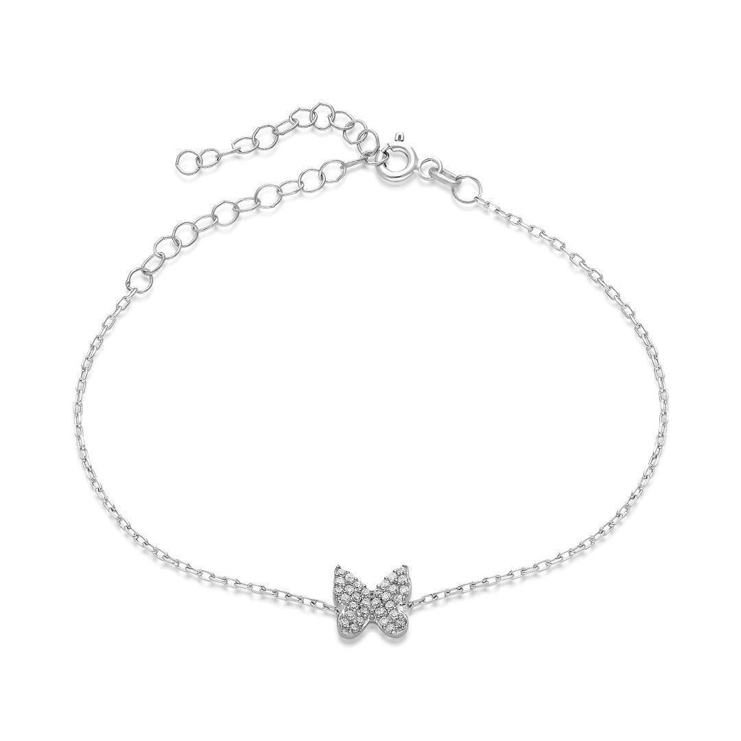 Butterfly Stone Bracelet - 925 SILVER