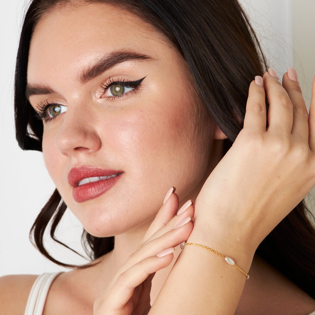 Long Pearl Bracelet - 925 SILVER