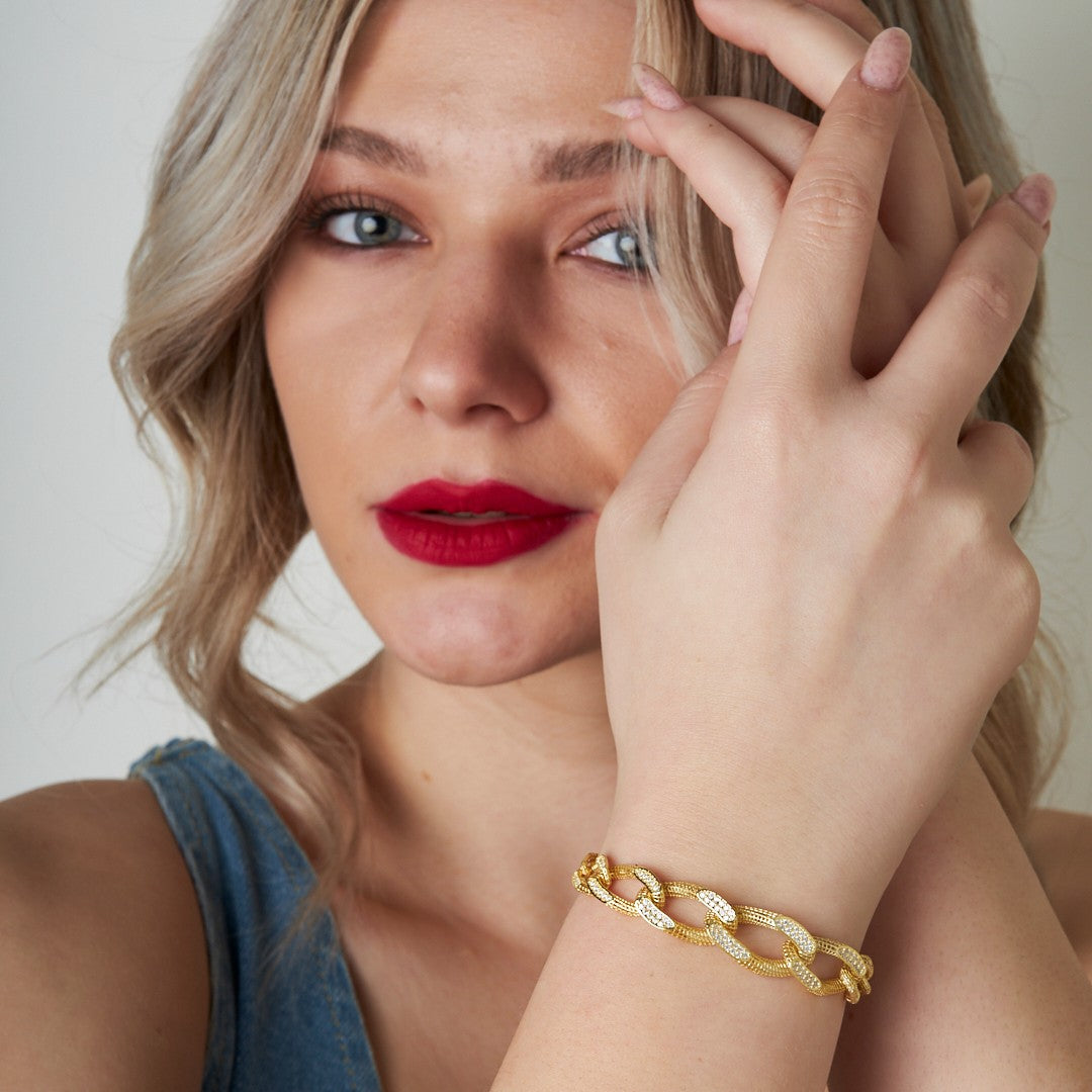 Thick Gourmet Bracelet - 925 SILVER